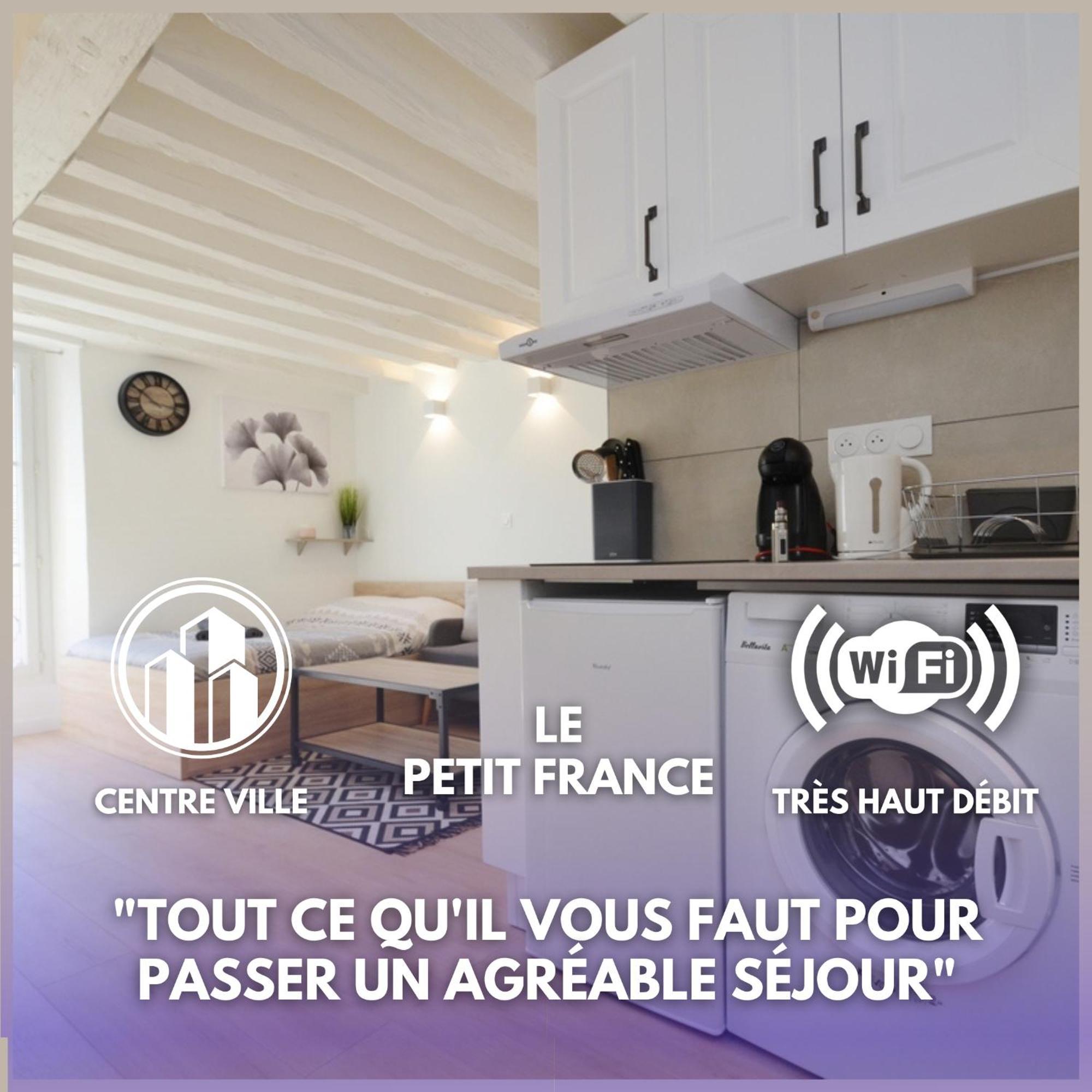 Le Petit France - Hyper Centre De Fontainebleau - Proche Insead Apartment Luaran gambar